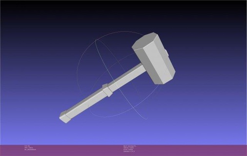 Kettensäge Leistung klein Blut Hammer Replik Cosplay chainsaw fnatasy Anime blood hammer 3d print model - Mito3D