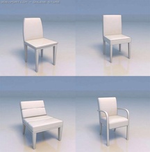 chair desk couch 3d model interior 3d print model - Mito3D