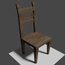 chair lowpoly free 3d model in 3dexport unity unreal game videogame fbx textures material 3d print model - Mito3D