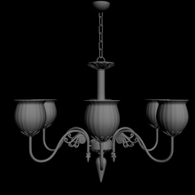 chandelier light 3d print model - Mito3D