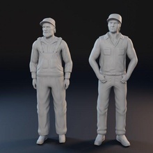 characters dukes of hazzard 3d print model in man 3dexport sculpture people statue comedy movie unklejesse cooter willienelson davidkoechner models printable miniatures figurines 3d print model - Mito3D