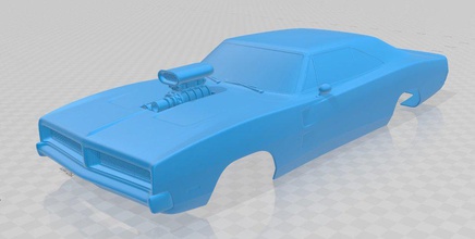 carregador personalizadas 1969 imprimível corpo carro 3d impressão modelo in automotivo 3dexport fenda escalextrico tamiya rc miniz passatempo 3d print model - Mito3D