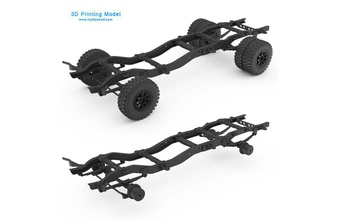 chasis chevy k30 3d print model in automotive 3dexport vehicle gmc car automobile base rc truck tamya parts printable axle body 3d print model - Mito3D