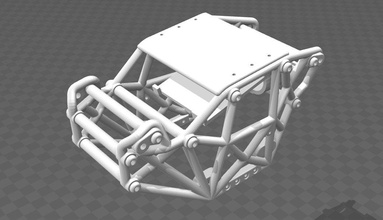 chassis 18 escala 3d impressão modelo in automotivo 3dexport rc carro 3d print model - Mito3D