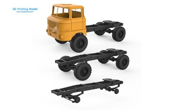 chassis ifa w50 3d print model in automotive 3dexport chasis chevy vehicle car automobile base rc truck tamya parts printable axle body 3d print model - Mito3D
