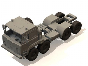telaio modello ural 5323 camion 3d Lavori solidi 3d print model - Mito3D