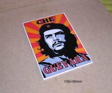 che Guevara kabartmalı logo afiş işaret basılı 3d yazıcı pla iplik işaretler logolar etiket baskı film sinema Hollywood sanatçı nostaljik tasarım amblem rozet dekorasyon yazdırılabilir 3d print model - Mito3D