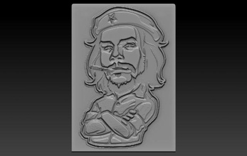 che relief reliefs reliefmodel leader 3dtable 3dtableau 3dprint 3dprinted 3dprinting 3d print model - Mito3D