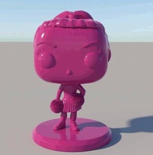animador funko popular juguete artístico personalizado resina impresión muchachas 3d print model - Mito3D