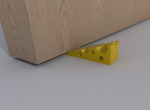 cheese door stopper 3d print model in accessories 3dexport chesse stop 3d print model - Mito3D