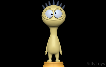 cheese fosters home imaginary friends free 3d print model in monsters & creatures 3dexport monster 3d print model - Mito3D