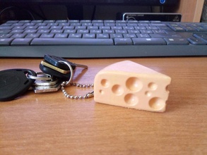 cheese style fashion keychain 3d girl boy present funny 3d print model - Mito3D