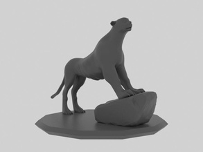 guépard animal zoo marin 3dprinter 3dprinted 3dprining sauvage faune 3d print model - Mito3D