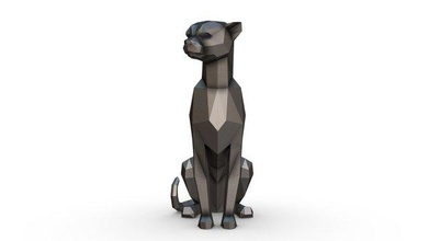 çita 3d yazdır model in hayvanlar 3dexport 3dprinted 3dprinting sanat hediye düşük poli 3dprint hayvan dekor iç minyatürler heykel oyuncak memeli kedi leopar afrika yırtıcı 3d print model - Mito3D