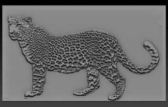 leopardo alivio 3d impresión modelo in 3dexport relieves relieve 3dprint 3dprinted 3dprinting 3dtable 3dtableau animal 3d print model - Mito3D