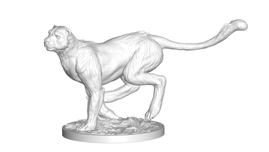 guépard sculpture imprimable 3d impression modèle in animaux 3dexport 3d print model - Mito3D