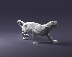 çita heykel 1121 3 boyutlu Yazdır hazır memeli kedi Evcil Hayvan hayvan doğa Yavru heykelcik puma yavrusu çoban aslan vahşi arazi kürk Afrika savana 3d print model - Mito3D