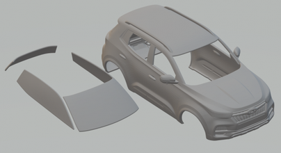 chery tiggo 4 3d yazdır model in araç 3dexport döküm slot car slotcar yuva araba sıcak tekerlekler rc rcmodel arabalar suv hyundai kaos brezilya 3d print model - Mito3D