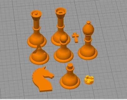 chess ajedrez borda jogos xadrez peça 3d print model - Mito3D