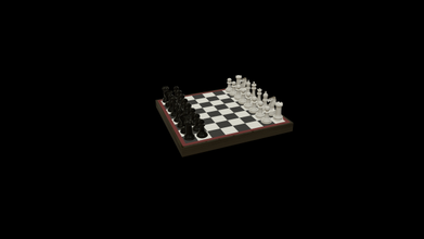 satranç adet piyon lodya şövalye piskopos kraliçe kral oyun yazı tahtası 3d print model - Mito3D
