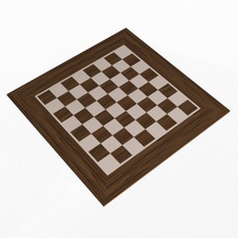ajedrez tablero 3d modelo in juegos 3dexport staunton clásico obispo rey reina caballero empeñar piezas torre chess board bubinga 3d print model - Mito3D
