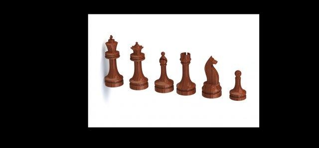 chess coins 3d printable model free board games game toys boardgames 3d print model - Mito3D