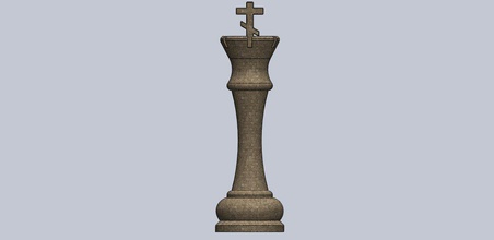 satranç figürü Kral chessgame model 3dmodel <url> yazdırılabilir oyun 3dprinting 3dprinted 3d modeling3d 3d print model - Mito3D