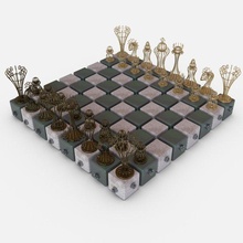 ajedrez juego 3d modelo in tablero juegos 3dexport pieza diseño piezas rey reina obispo torre empeñar caballero 3d print model - Mito3D
