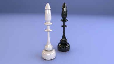 chess piece - bishop 3d model in toys 3dexport game strategy poly models various-models 3d print model - Mito3D