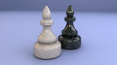 chess piece - pawn game strategy poly models various-models 3d print model - Mito3D