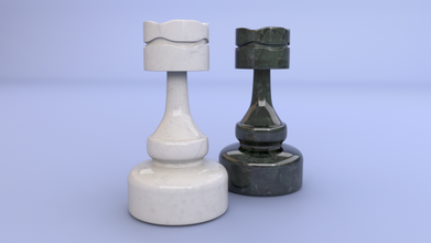 chess piece - rook 3d model in toys 3dexport game strategy poly models various-models 3d print model - Mito3D