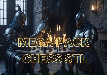 chess set stl pack 20 beautiful sets digital download knight included board games chesspiece chessset chess-set knights pokemon 3d print model - Mito3D