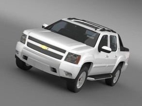 chevrolet avalanche z71 chevy suv truck avto car vehicle auto automobile cars 3d model high poly 3d print model - Mito3D