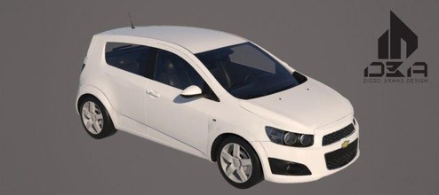 chevrolet aveo lt 2012 3d modelo in carro 3dexport 3dmodel coche vehiculo devolver 3d print model - Mito3D