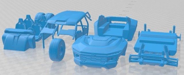 Chevrolet Tier 2022 druckbar Wagen Automobil Slot scalextric tamiya rc miniz Hobby Mikro Druckguss 3d print model - Mito3D