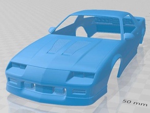 chevrolet camaro ironico z 1990 stampabile corpo macchina 3d stampa modello in settore automobilistico 3dexport fessura scalextric tamiya rc miniz passatempo micro 3d print model - Mito3D