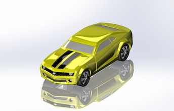 chevrolet camaro 3d print model in vehicle 3dexport car 3d print model - Mito3D