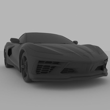 chevrolet korvet c8 2020 3d baskı stl dosya yazdır model in araç 3dexport araba corvette print yazıcı izlenim minyatürler amerikan amerikancar spor yarış süper araçlar sci fi toplamak hız models file 3d print model - Mito3D