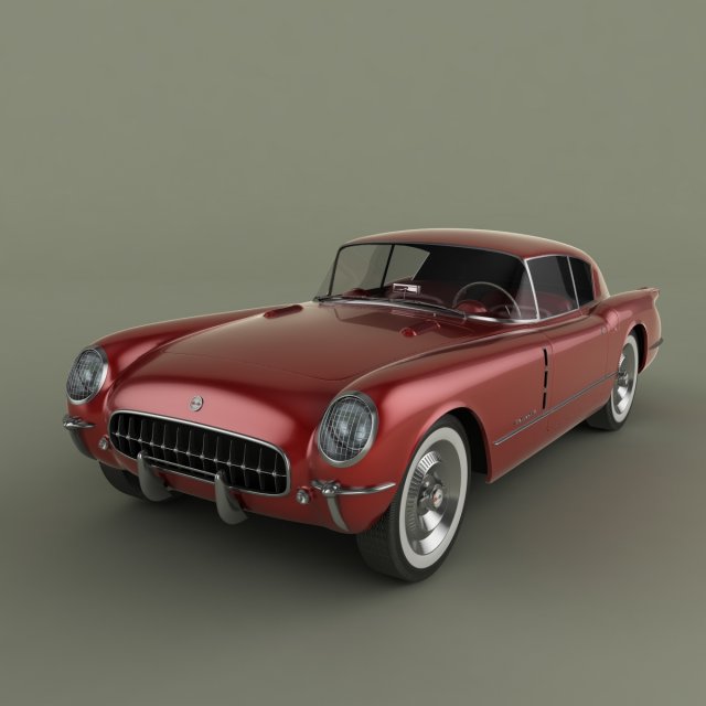 chevrolet corvetta corvair concetto 3d modello in 3dexport macchina classico coupé sport v8 3D print model - Mito3D