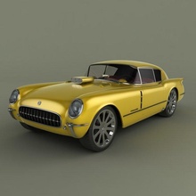 chevrolet corvette corvair custom car classic sport 3d print model - Mito3D
