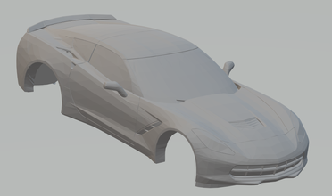 chevrolet corvetta pastinaca 2015 3d stampa modello in veicolo 3dexport pressofuso hotwheels fessura slotcar macchina supercar gm 3d print model - Mito3D