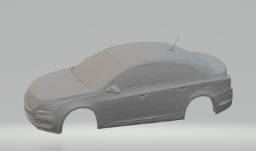 2014 chevrolet cruze döküm yuvası slotcar slot-araba sıcak hotwheels yarış gm gmc opel holden daewoo 3d print model - Mito3D