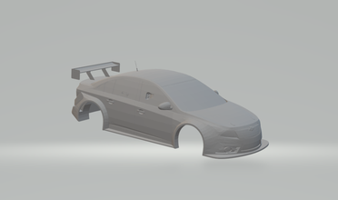 chevrolet cruze course voiture 3d impression modèle in véhicule 3dexport moulé pression gm opel mans imprimable 3d print model - Mito3D