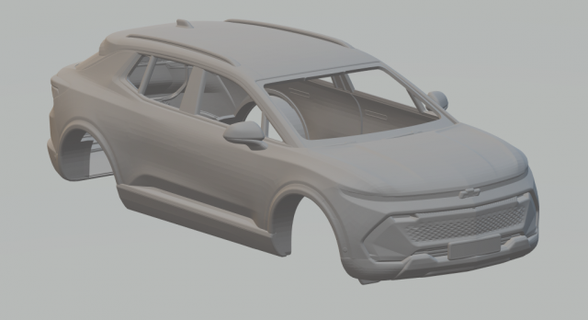 Chevrolet ekinoks ev araç döküm Sıcak tekerlekler slotcar oyuncaklar Yazdır yarış araba 3d print model - Mito3D