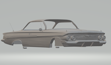 chevrolet impala de 60 diecast slotcars hotwheels slot carro a corrida suv gm pontiac 3d print model - Mito3D