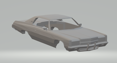 Chevrolet impala coupe ss Sıcak tekerlekler döküm scx yuva araba slotcar stl yazdırılabilir rcmodel gm Pontiac yaşlılar seyyar Buick 3d print model - Mito3D