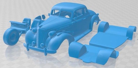chevrolet master deluxe ga 1937 printable car 3d print model in automotive 3dexport slot scalextric tamiya rc miniz hobby micro 3d print model - Mito3D