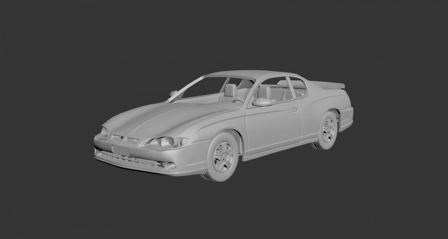 chevrolet monte carlo 2005 3d impresión modelo in automotor 3dexport coche vehiculo coches pasatiempo americano auto cupé rueda deportivo camino imprimir manejar rc juguete 3D print model - Mito3D