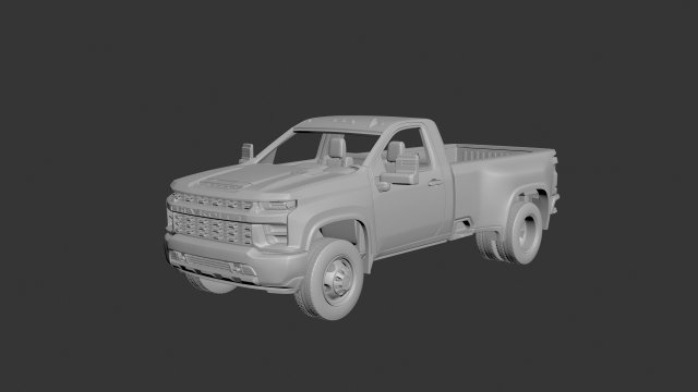 chevrolet silverado 3500 düzenli taksi 2022 3d yazdır model in otomotiv 3dexport araba arabalar hobi amerikan oto 2500 almak tekerlek kamyon offroad baskı arabası sürücü rc oyuncak 3D print model - Mito3D