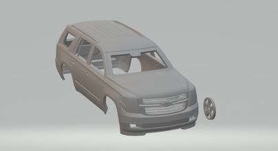 chevrolet tahoe 3d yazdır model in araç 3dexport tekerlekler döküm sıcak slotcar yuva araba tamya gm banliyö yukon tırmanmak silverado s10 ceket 3d print model - Mito3D